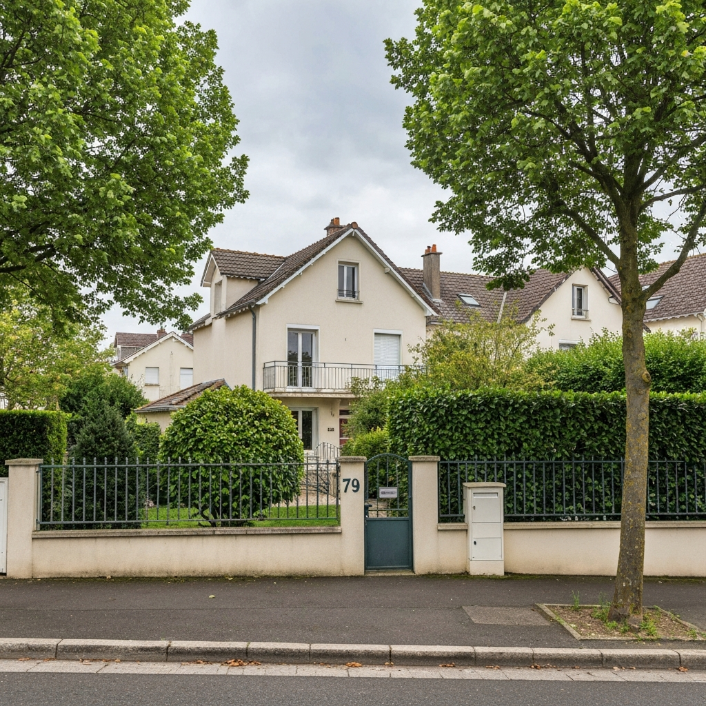 Vue d'un appartement avec balcon à Vaux-le-Pénil utilisé pour une estimation immobilière
