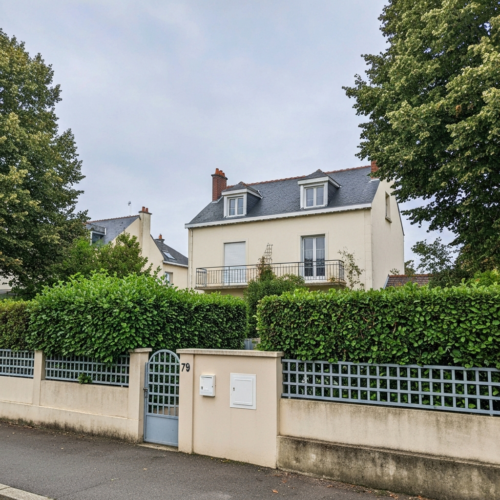 Vue d'une maison avec un jardin à La Rochette pour estimation
