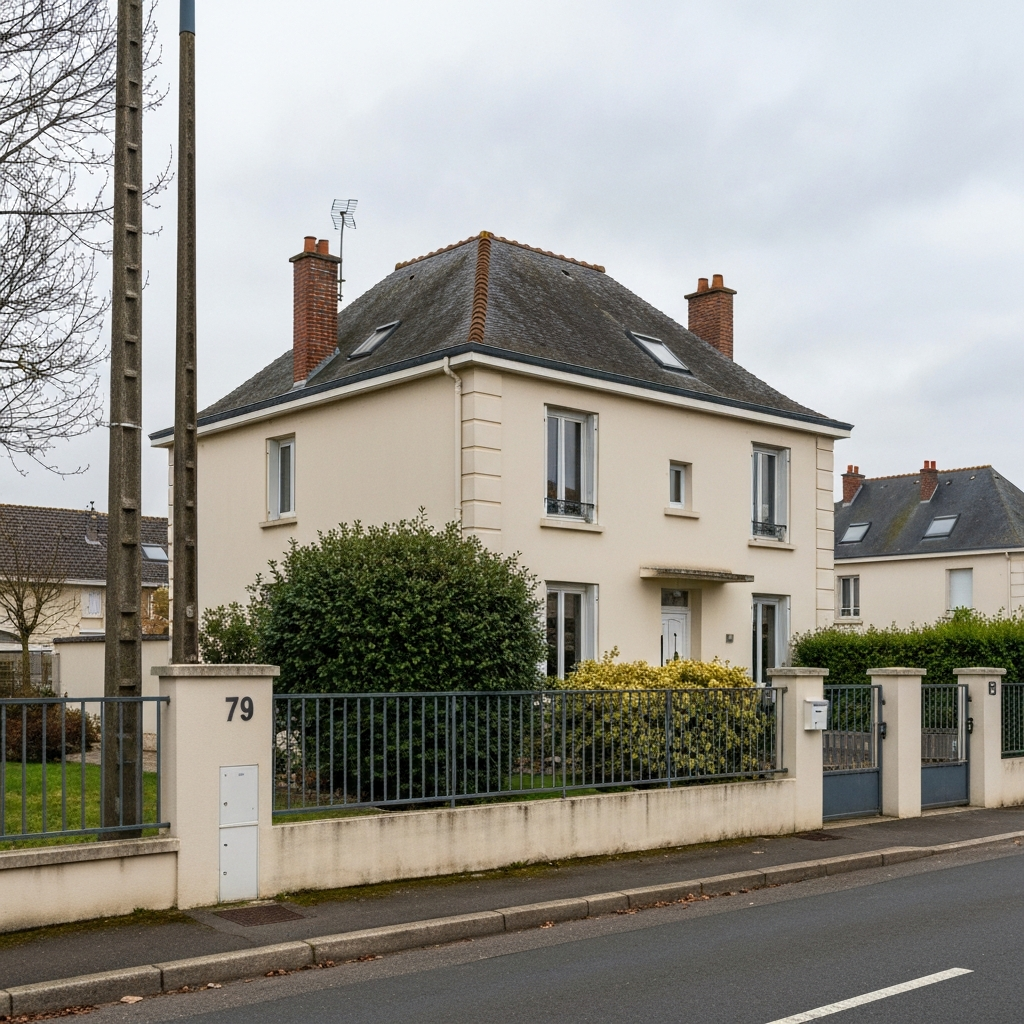 Vue d'un pavillon à Vaux-le-Pénil pour estimation immobilière