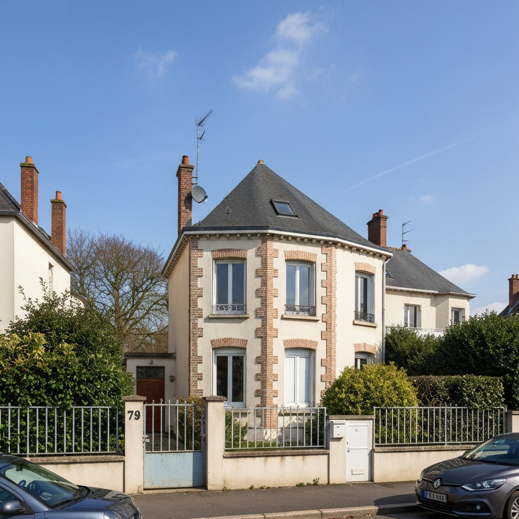 Vue d'un pavillon à Vaux-le-Pénil pour estimation immobilière