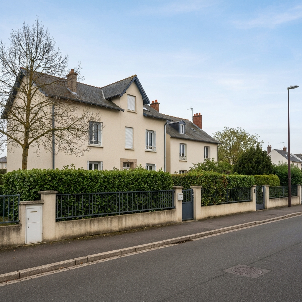 Vue aérienne du centre-ville de Livry-sur-Seine montrant les bâtiments résidentiels et commerciaux