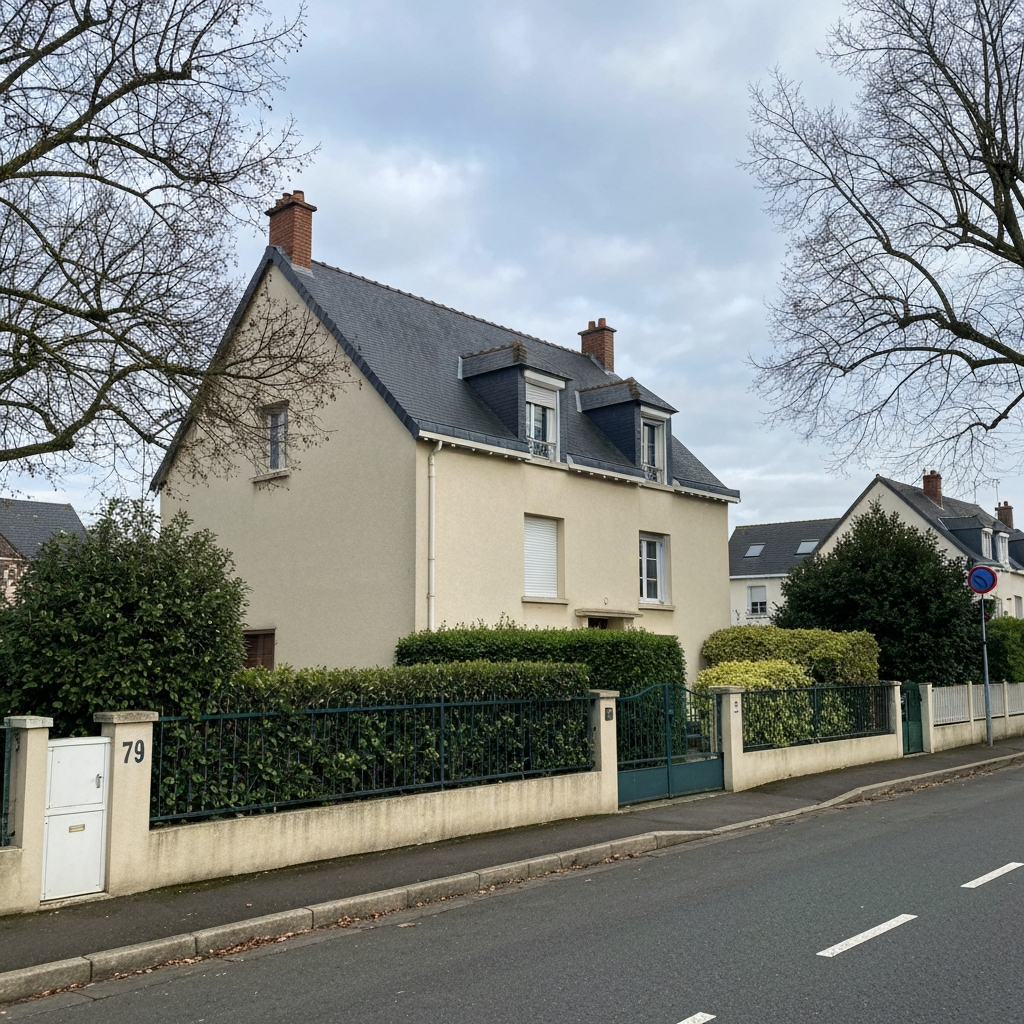 Vue aérienne d'un terrain à La Rochette 77000